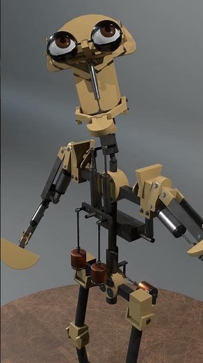 new rockafire explosion inspired endo animation test #rockafireexplosion #animatronics #blender