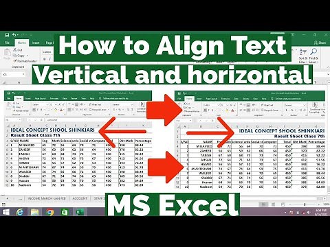 How to Align Text in Cells in MS Excel | How to Align Text Horizontally and Vertically in Excel