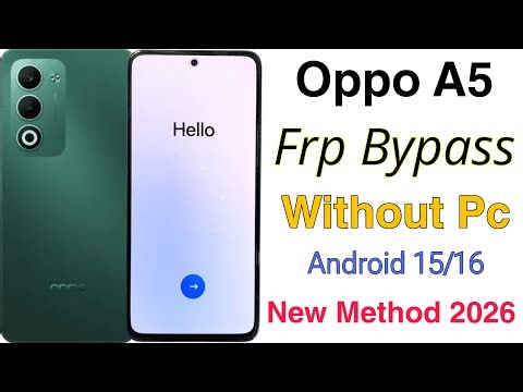 Oppo A5 5G Frp Bypass | Without Pc | Google Account Lock Unlock - New Method 2026