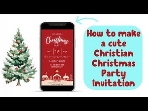 How to make a Joyful Christmas Party Invitation | Cute Christian Holiday Vibes ✨