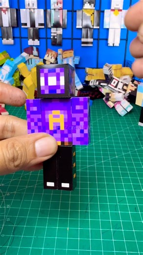 Papercraft Skin Minecraft Capitan Aji #shorts