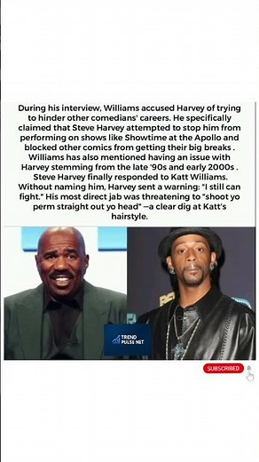 Steve Harvey Fires Back at Katt “I Still Can Fight!” | Atlanta Festival Williams#shorts