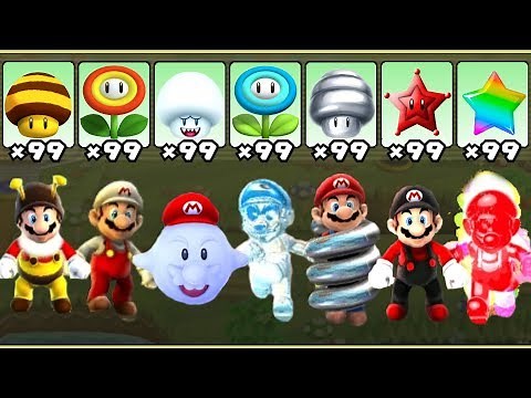 Super Mario Galaxy - All Power-Ups
