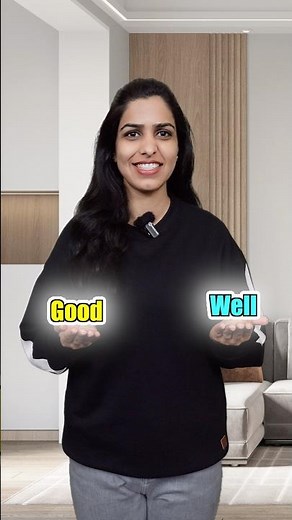 How to use Good and Well | Difference, Usage and Examples | Learn English Vocabulary #shorts
