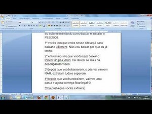 Como baixar e instalar o PES 2008.