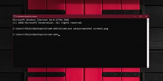 How to take screenshots from Command Prompt on Windows 10