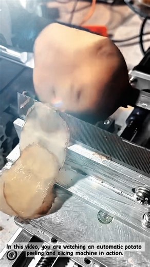 Insane Automatic Potato Peeling & Slicing Machine! #shorts