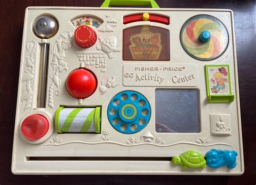 Vintage Fisher Price Activity Center Crib Toy - Etsy