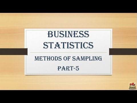 Methods of Sampling| Business Statistics| Semester-1| CCSU|