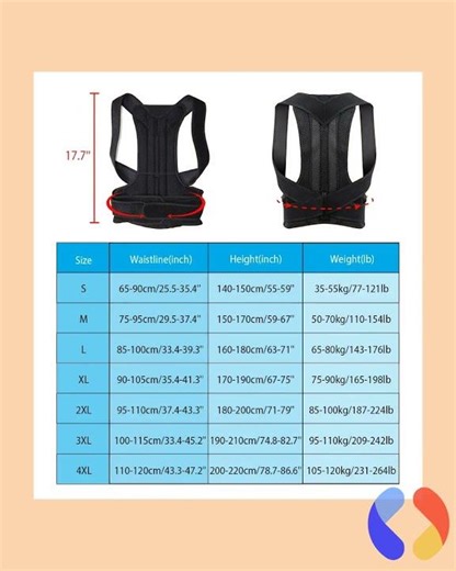 Adjustable Back Brace Posture Corrector