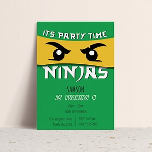 Ninjago Lego Birthday Invitation Template | Editable Kids Invite | Printable | Customised Digital Download | Instant Personalised Template - Etsy Canada