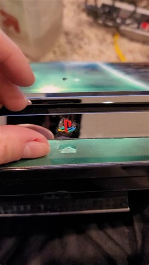 Legendary logo!PS3 was the last console to ever feature this. You were able to adjust it so if you placed the console on its side it would still face the correct orientation.