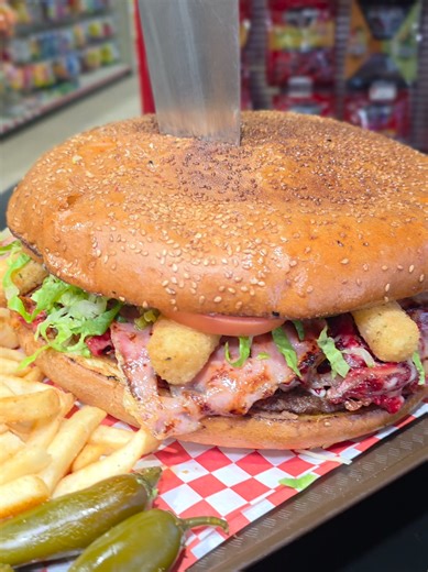 Texas Size Burgers and Hotdogs at The Corner Store