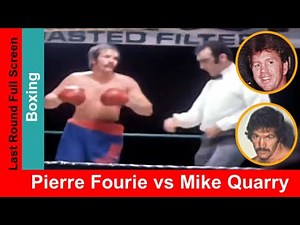 Pierre Fourie vs Mike Quarry, Widescreen Match Highlights & Slow motion 1974, Fourie with red belt