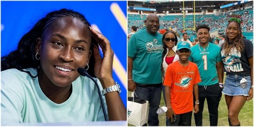 PICTURE: Coco Gauff’s brother Codey flaunts ripped physique in rare shirtless snap during Thanksgiving celebrations