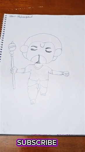 hanuman drawing #viral #drawing #vinayaka #art #easydrawing #ytshorts #sketch #dance #painting