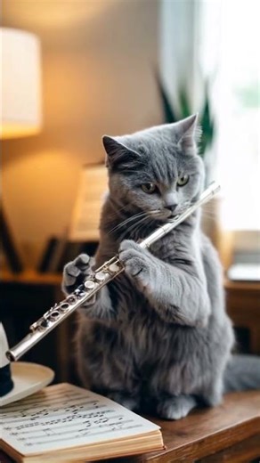 Top Trending Flute music by amazing cat. 😻❤️🐈