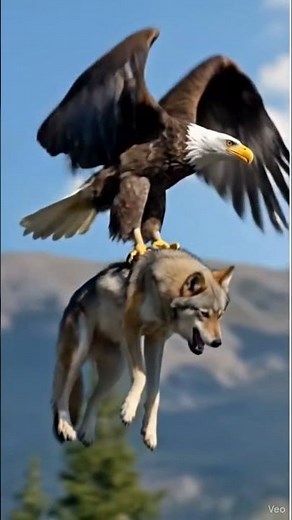 EAGLE ATTACK on WOLF🐺🦅| Shocking Wild Rescue Scene Caught