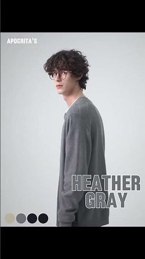 APOCRITA'S Men's Lightweight Knit Cardigan Sweater