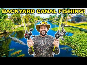 Fishing MY BACKYARD CANAL for INVASIVE Species!!! (Catch Clean Cook)