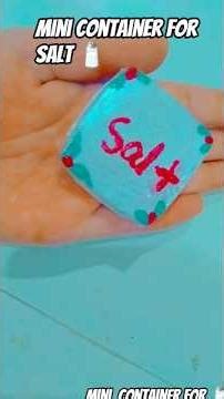 👉🏻# DIY mini container for salt 🧂 at home 👈🏻