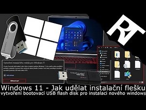 Windows 11 - Jak vytvořit bootovací USB flash disk pro instalaci - instalační flešku (tutoriál)