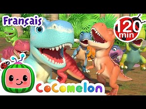 10 petits dinos | CoComelon en Français | Chansons pour bébés