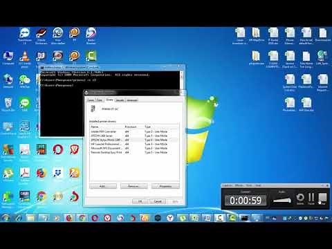 how to uninstall printer driver in cmd