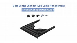 Channel Type Cable Management Tray 24-hole Cable Manager for Data Center Rack/Cabinet