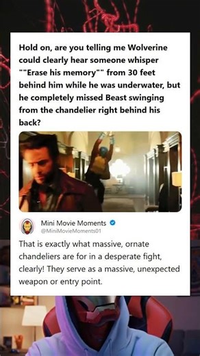 Wolverines Inconsistent Senses Hearing an Underwater Whisper But Missing Beast on a Chandelier