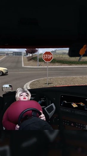 VALORIE BECOMES A TRUCKER.. #funny #gaming #twitch #meme #shorts #cars #ats #trucking #satire