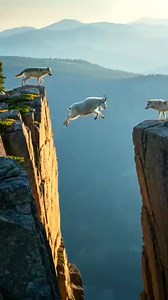 Goat fall from the top of the mountain. #falling #everyonehighlights #reelstrending #amazingvideo #animalvideo #GOAT #fbpostviral | 罗纳尔多 皮拉戈