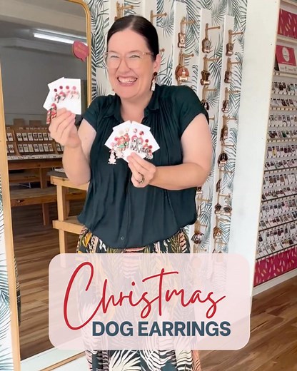 296K views · 370 reactions | Make this Christmas paws-itively adorable!Our Aussie-made Christmas Dog Earrings make affordable gifts for dog mums, animal carers, teachers, animal lovers + more! They’re lightweight, hypoallergenic and perfect for sensitive ears.  | Stomping Elephants | Facebook