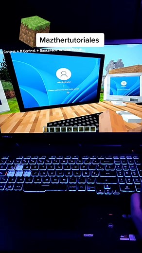 Windows 11 en Minecraft #Windows #minecraft #windows11 #mod