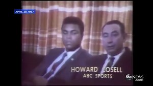 ON THIS DAY 📆 April 28, 1967 Muhammad Ali refuses to be inducted into the U.S. Army and is immediately stripped of his heavyweight title. Citing religious reasons for his decision to forgo military service, Ali said "my conscience won't let me go shoot my brother." This act of self-compassion was heard around the Nation and is one shining example of Muhammad's commitment to respect for all people. #AliCompassion 🎥: ABC News | Muhammad Ali Center