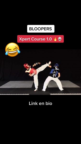 BLOOPERS DE NUESTRO CURSO EN LINEA 😂🔥 de 30 técnicas efectivas en el #taekwondo actual 🥋 Visita nuestro link y DOMINA tu pierna delantera 🦵#xpertmethodtkd #karate #tkdkick #tkdgirl #tkdhero🙈 #taekwondofighter #piernadelantera #viraltiktok #curso #taekwondokicks #fyp #parati #viralvideo #viraltiktok