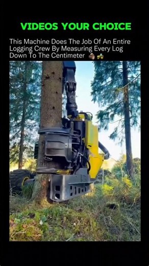 This Logging Machine Replaced an Entire Crew! 🌲🤯 #FutureTech