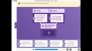 i-ReadyAnalyzing How Story Elements Interact - Quiz - Level G... | Filo