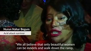 8.3K views · 148 reactions | Acid attack survivors hold a fashion...