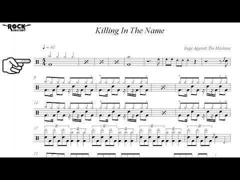 RAGE AGAINST THE MACHINE - Killing in the name [DRUM SCORE]