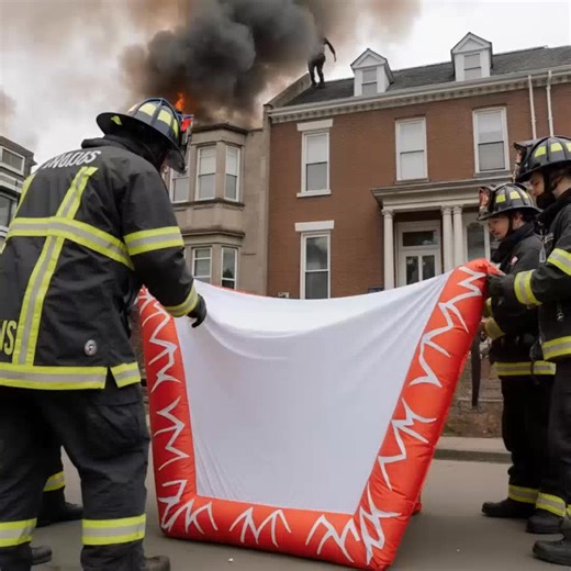 🤢 I never imagined I would be the one leaning out of a smoke-filled window, desperately searching for a way out. The flames were spreading faster than my thoughts, and every second felt heavier than the last. From below, I could hear the frantic voices of firefighters shouting instructions, their silhouettes barely visible through the thick, rising smoke. Something about the way they moved told me this wasn’t a simple rescue… it was a race against time. ⏳🔥 I could see them preparing something 