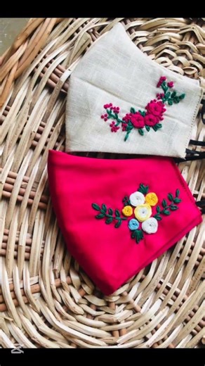 😻beautiful masks embroidery designs #viral ho gai video #1million views
