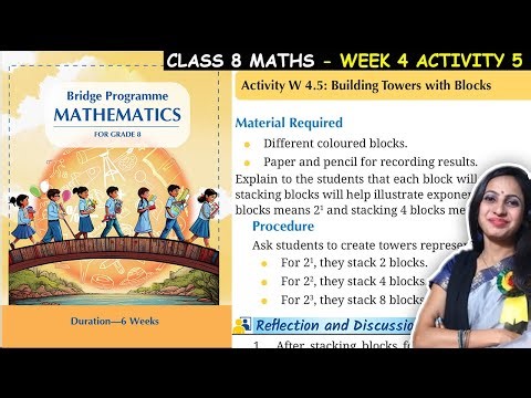 Class 8 Maths Bridge Program Course | Activity W 4.5 for Week 4 | 8th Class Maths New NCERT Book
