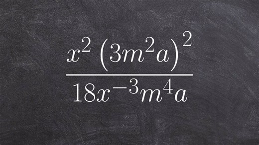 Using multiple properties of exponents to simplify an expression