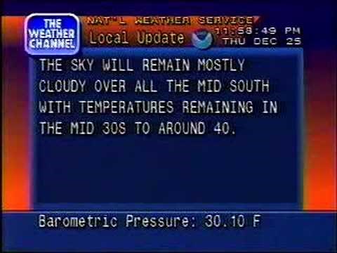 TWC Local Forecast Christmas 1997