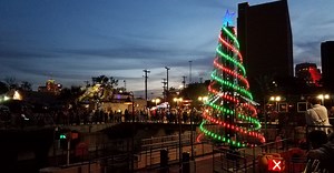 New Commercial Light Show Tree Design Launched on San Antonio Riverwalk