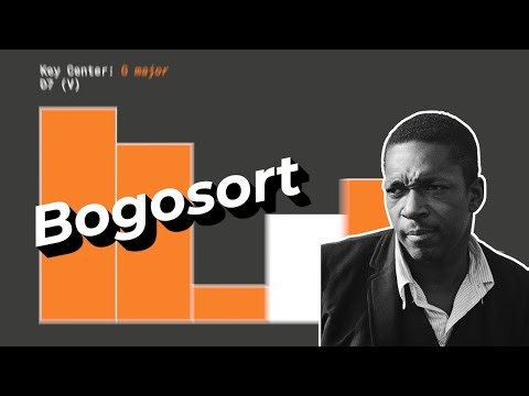 Bogosort Sheds Giant Steps Until it Sorts the List (Using Major Pentatonic of the V)