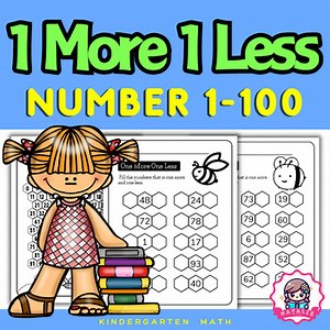 Comprehensive One More One Less Numbers 0 - 100 | Counting Worksheets