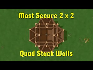 Unturned Base Build - Most Secure 2 x 2 (Quad Stack Walls)