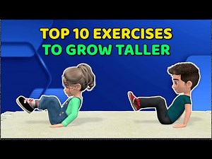 TOP 10 EXERCISES TO GROW TALLER - STRETCHING FOR CHILDREN - Videos For Kids